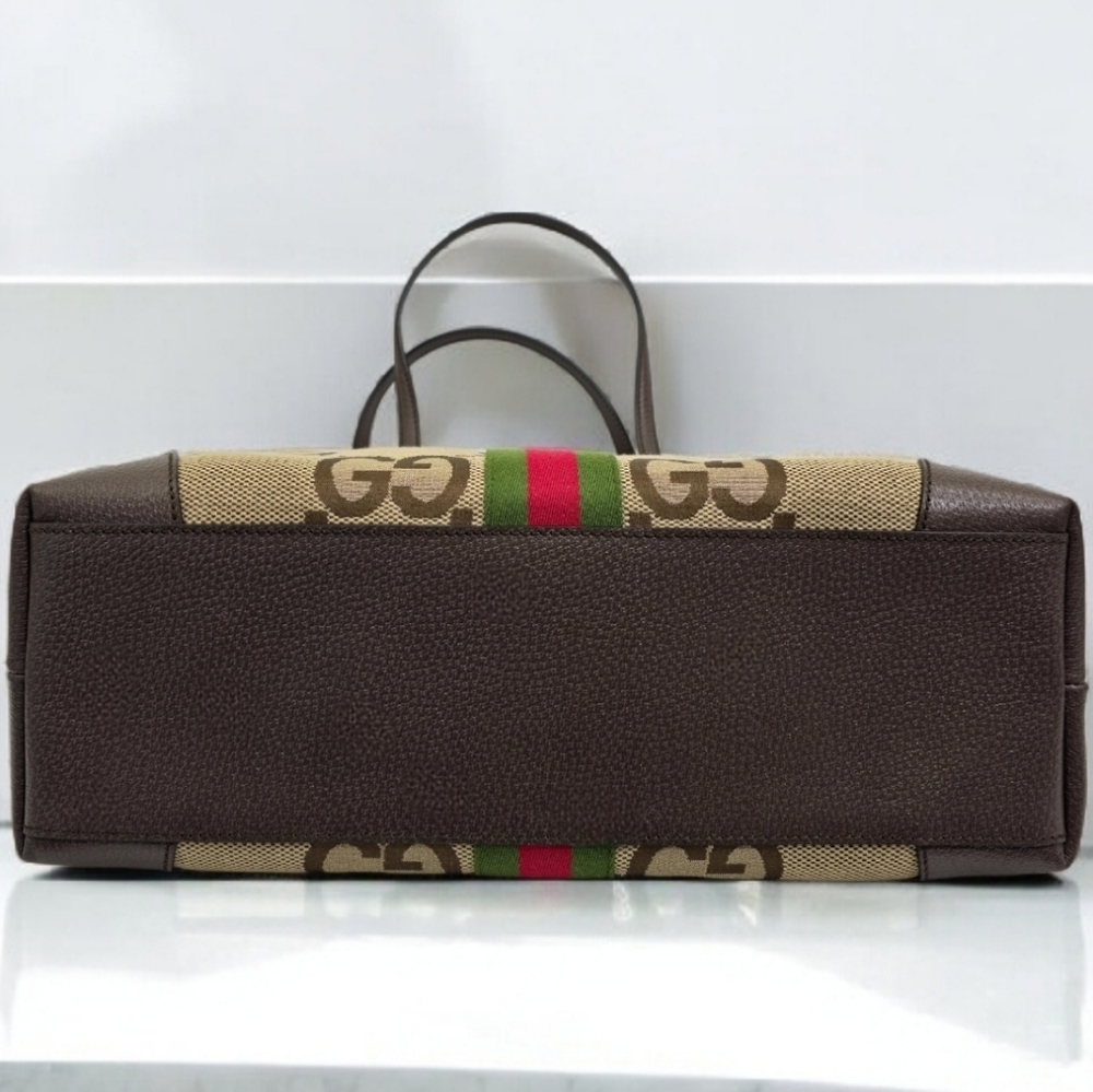 ✨️Authentic Gucci Medium Jumbo GG Tote Shoulder Bag - Picture 12 of 16
